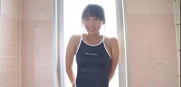  Mahiro Yumehara High-leg swimsuit nevy fresh teen bathroom image video solo